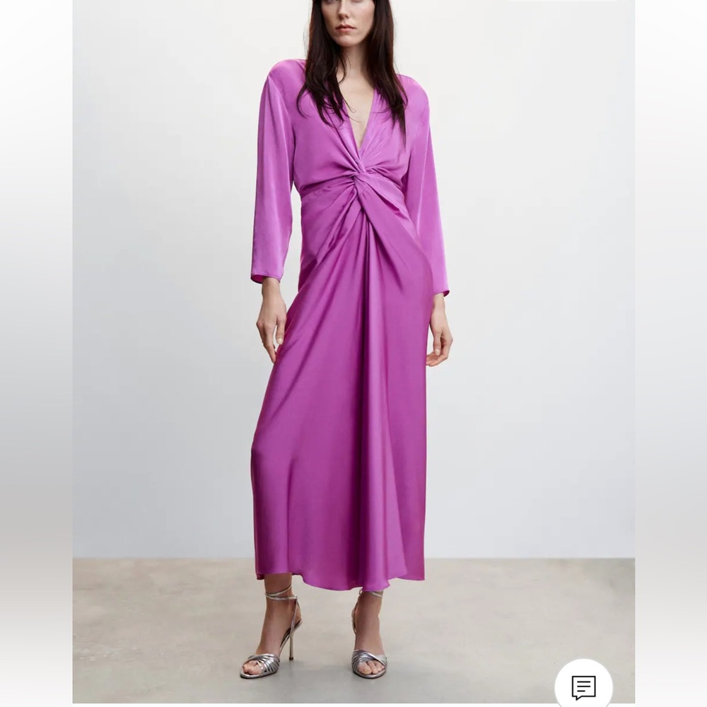 Mango Dress with Knot size Small
